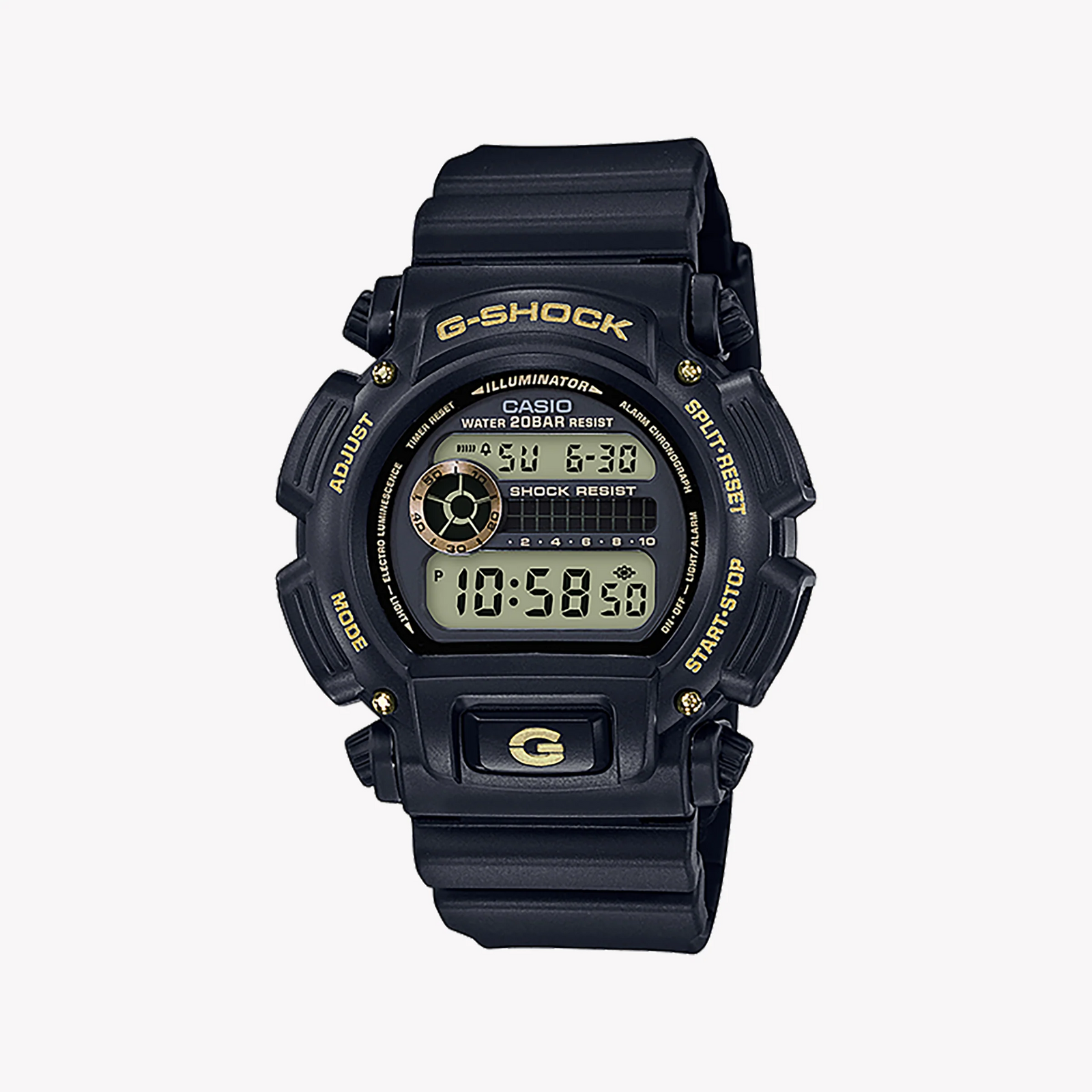 Casio G-Shock Dw-9052gbx-1a9dr - Rugged Edge Men's Watch With Black Resin & Digital Dial by i-watch