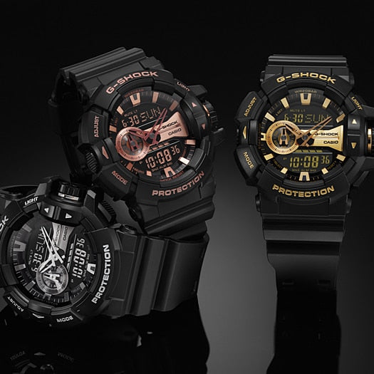 CASIO G-SHOCK GA-700-1A - BOLD ADVENTURER UNISEX WATCH with black resin band and striking digital display-i-Watch-6