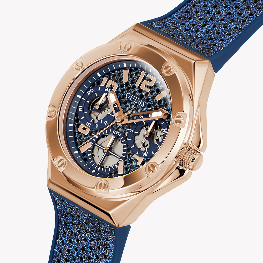 GUESS GW0620L3 ROSE GOLD RADIANCE - STUNNING BLUE LEATHER TIMEPIECE FOR THE MODERN WOMAN-i-Watch-5