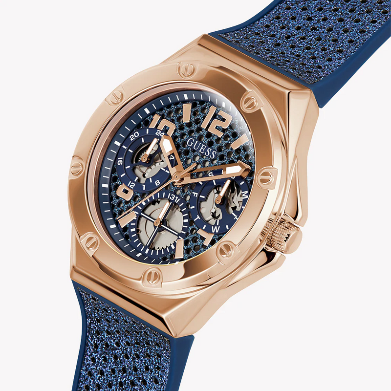 GUESS GW0620L3 ROSE GOLD RADIANCE - STUNNING BLUE LEATHER TIMEPIECE FOR THE MODERN WOMAN-i-Watch-5