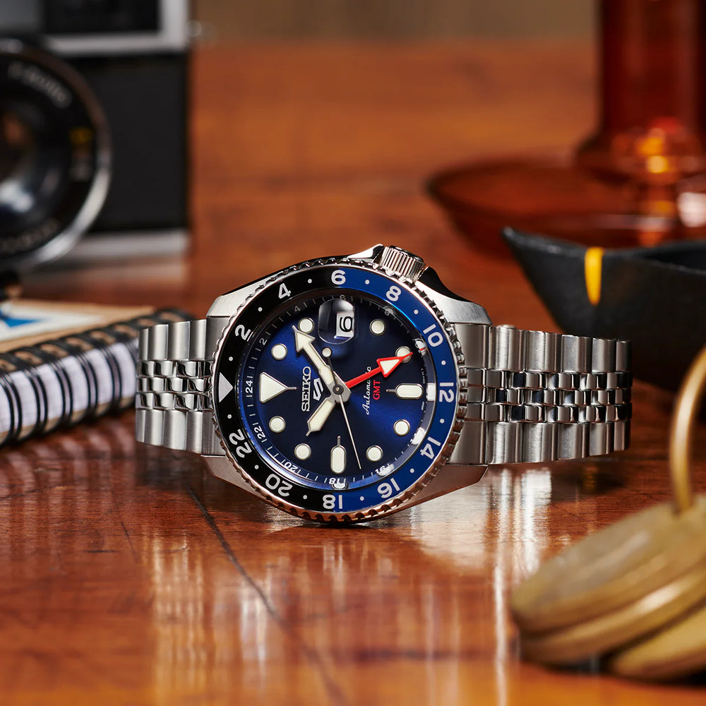 Seiko Men's Stainless Steel Blue Dial, Silver Band | Ssk003k1 by i-watch