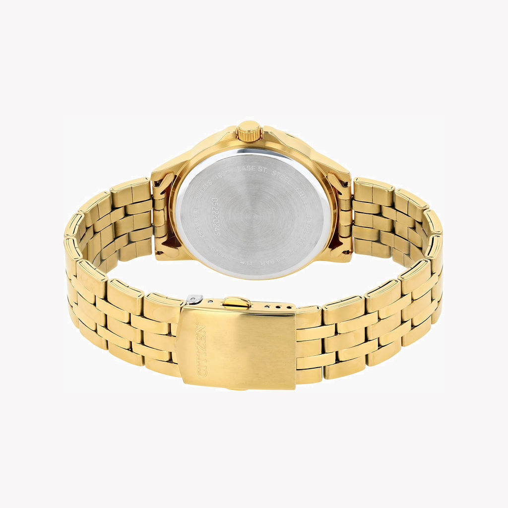 CITIZEN DZ5002-52P - BOLD GOLD GLORY: Men's Stainless Steel Quartz Watch with Beige Dial-i-Watch-2