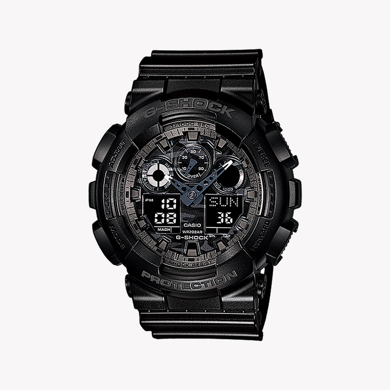 Casio G-Shock Ga-100cf-1a9 - Bold Black Fusion Of Style & Resilience Men's Watch by i-watch
