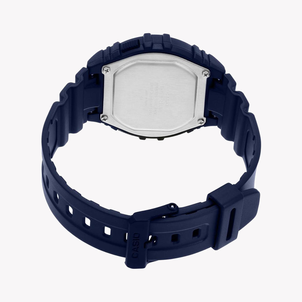 CASIO W-216H-2BVDF SPORTY ELEGANCE - ACTIVE LIFESTYLE DIGITAL MEN'S WATCH with sleek black resin and precision features-i-Watch-2