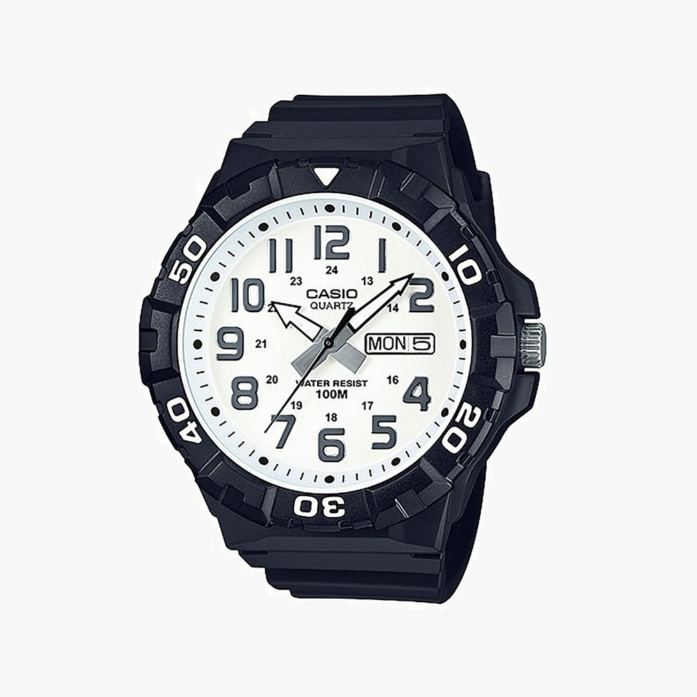 Casio Mrw-210h-7avdf Bold Adventurer - Men's Sporty Timepiece With Black Resin Band & White Dial by i-watch