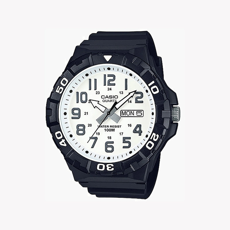 Casio Mrw-210h-7avdf Bold Adventurer - Men's Sporty Timepiece With Black Resin Band & White Dial by i-watch