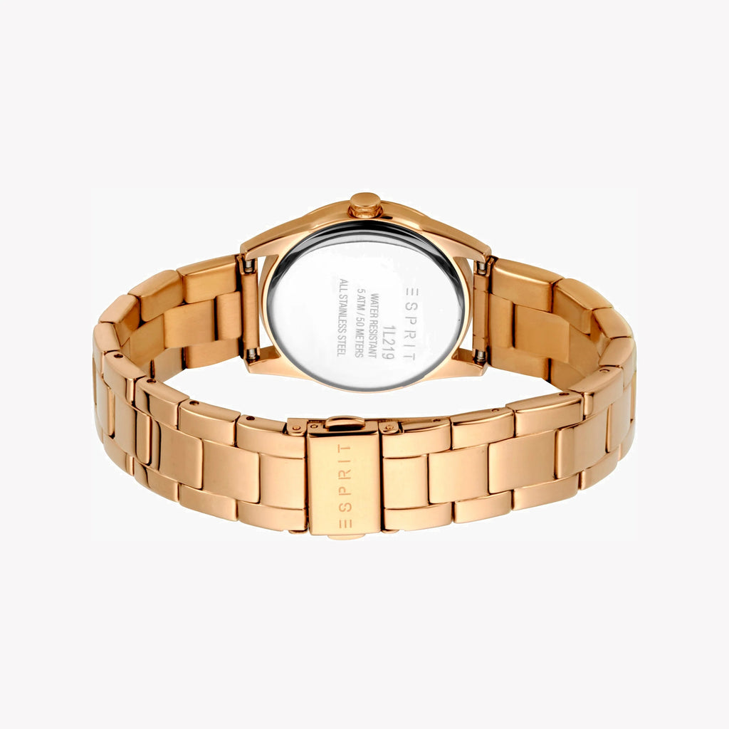 ESPRIT Women's Watch with Rose Gold Stainless Steel Case and Rose Gold Stainless Steel Band-i-Watch-3