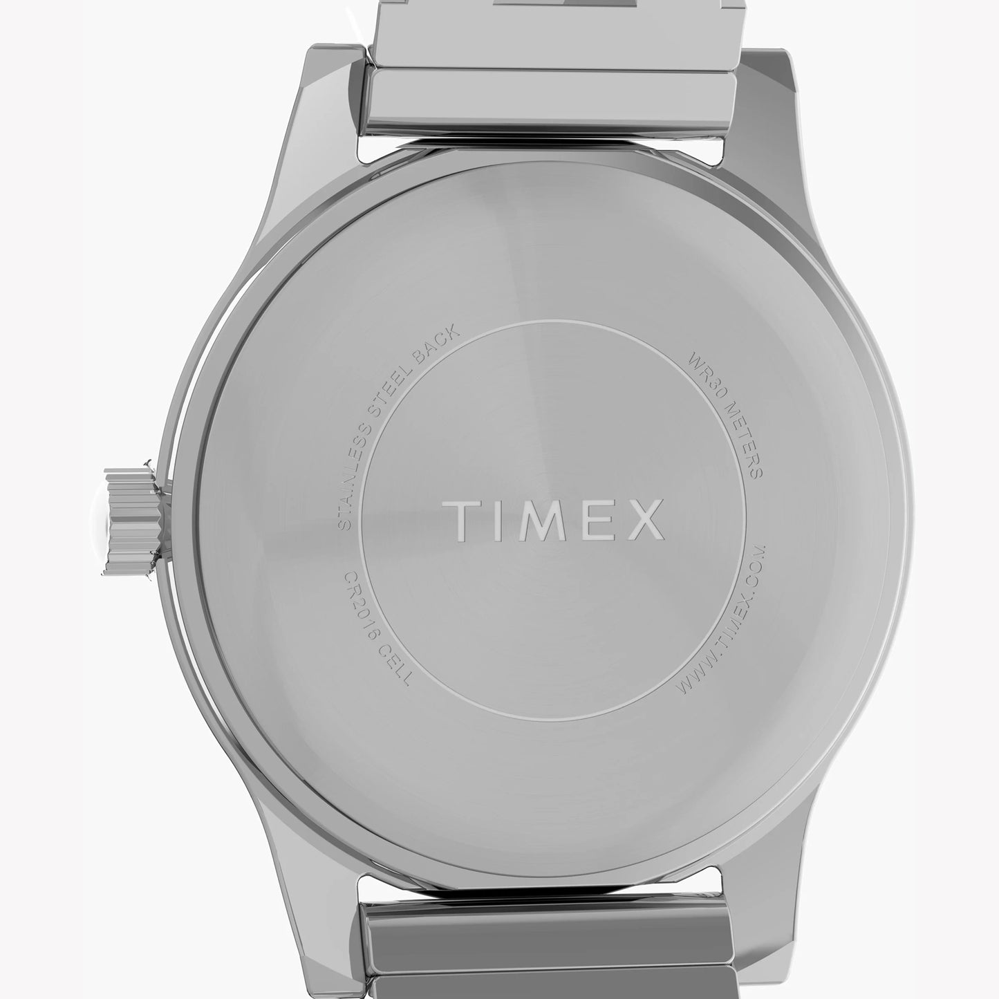 Timex Silver-tone Case and Semi Bangle with Silver Dial TW2W18400 Women's Watch