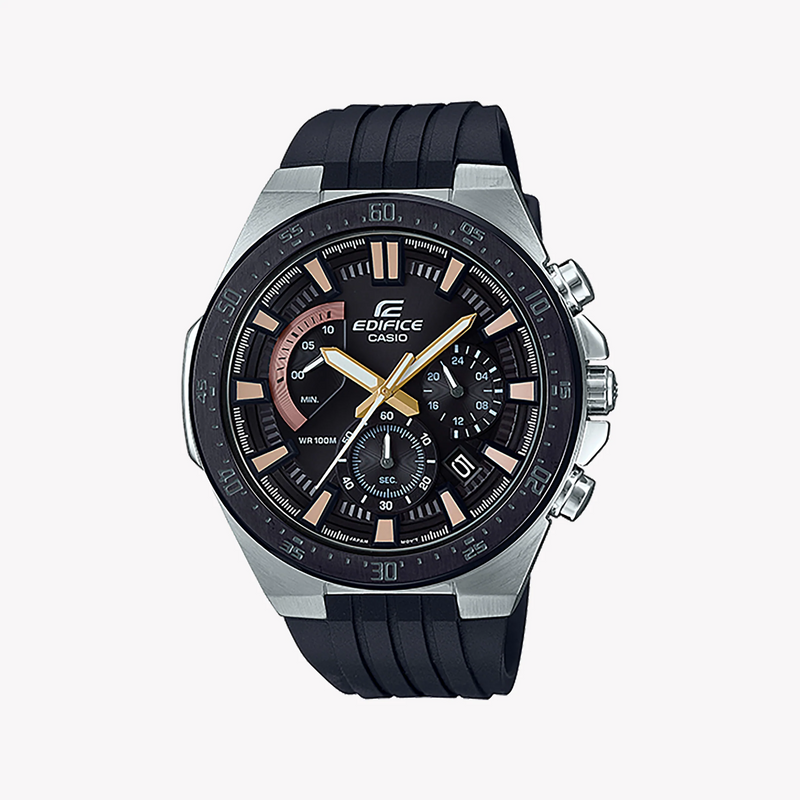 Casio Edifice Efr-563pb-1avudf - Sporty & Stylish Men's Watch With Black Dial & Resin Band by i-watch