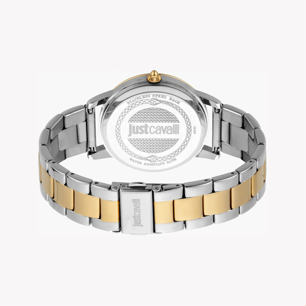 Just Cavalli Women's Silver & Gold Watch, Elegant Dial | Jc1l157m0095 by i-watch