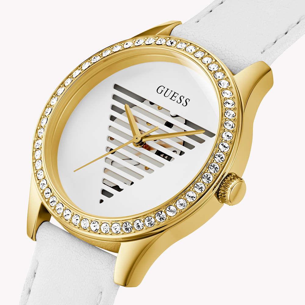 GUESS GW0596L1 LUXE TIMEPIECE - CHIC GOLD & WHITE ELEGANCE for the Modern Woman-i-Watch-5
