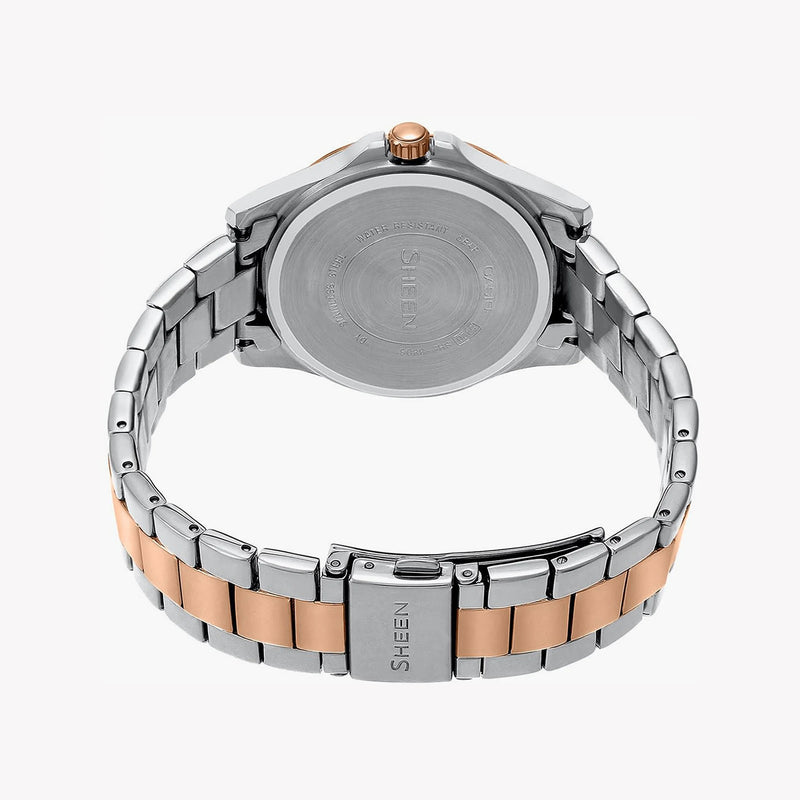 Casio She-3806spg-7audr Sporty Elegance - Rose Gold & Silver Women's Watch by i-watch
