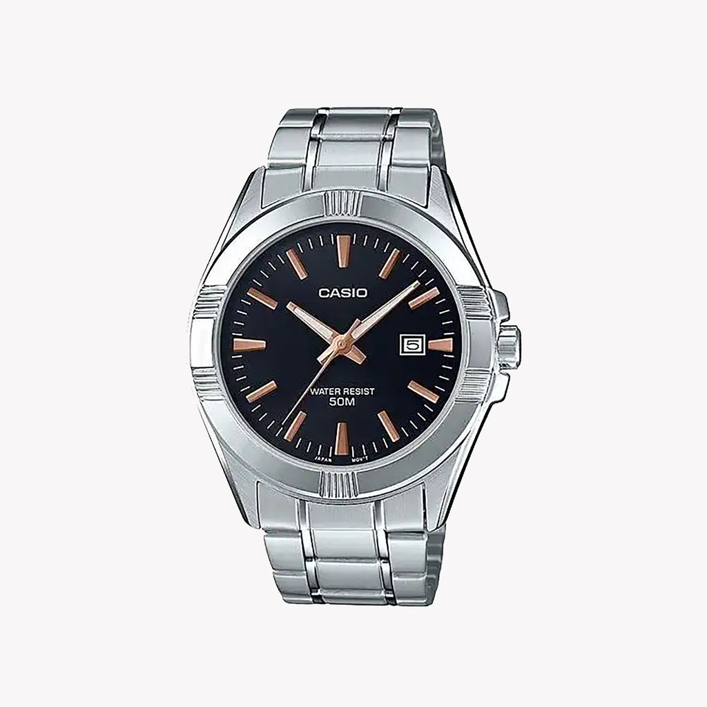 CASIO MTP-1308D-1A2VDF MEN'S CLASSIC TIMEPIECE - STUNNING BLUE DIAL & STAINLESS STEEL BRACELET