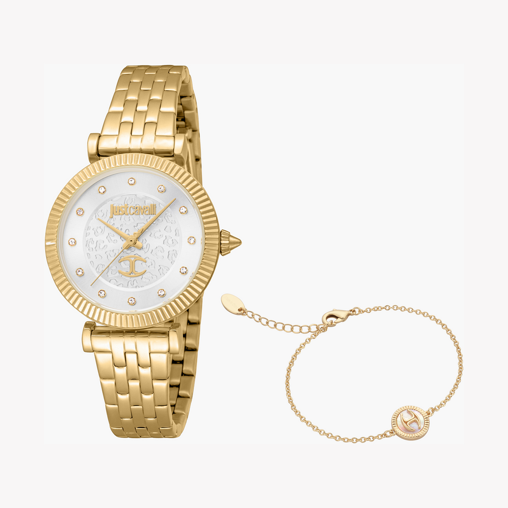 JUST CAVALLI JC1L266M0025 GOLDEN WHIMSY - STYLISH WOMEN'S WATCH WITH SILVER DIAL-i-Watch-3