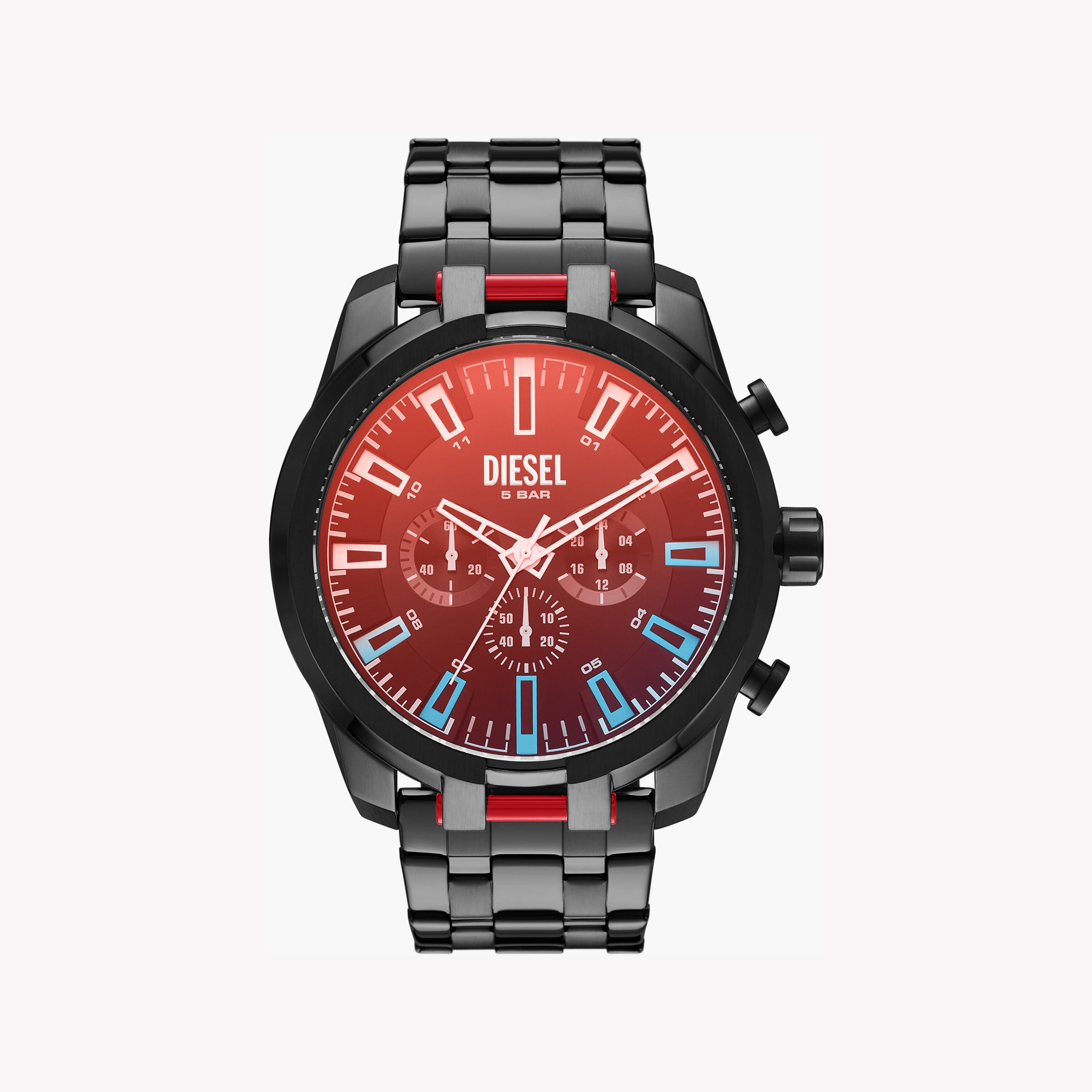 DIESEL DZ4589 BOLD STATEMENT - MEN'S BLACK STAINLESS STEEL WATCH WITH EDGY DESIGN