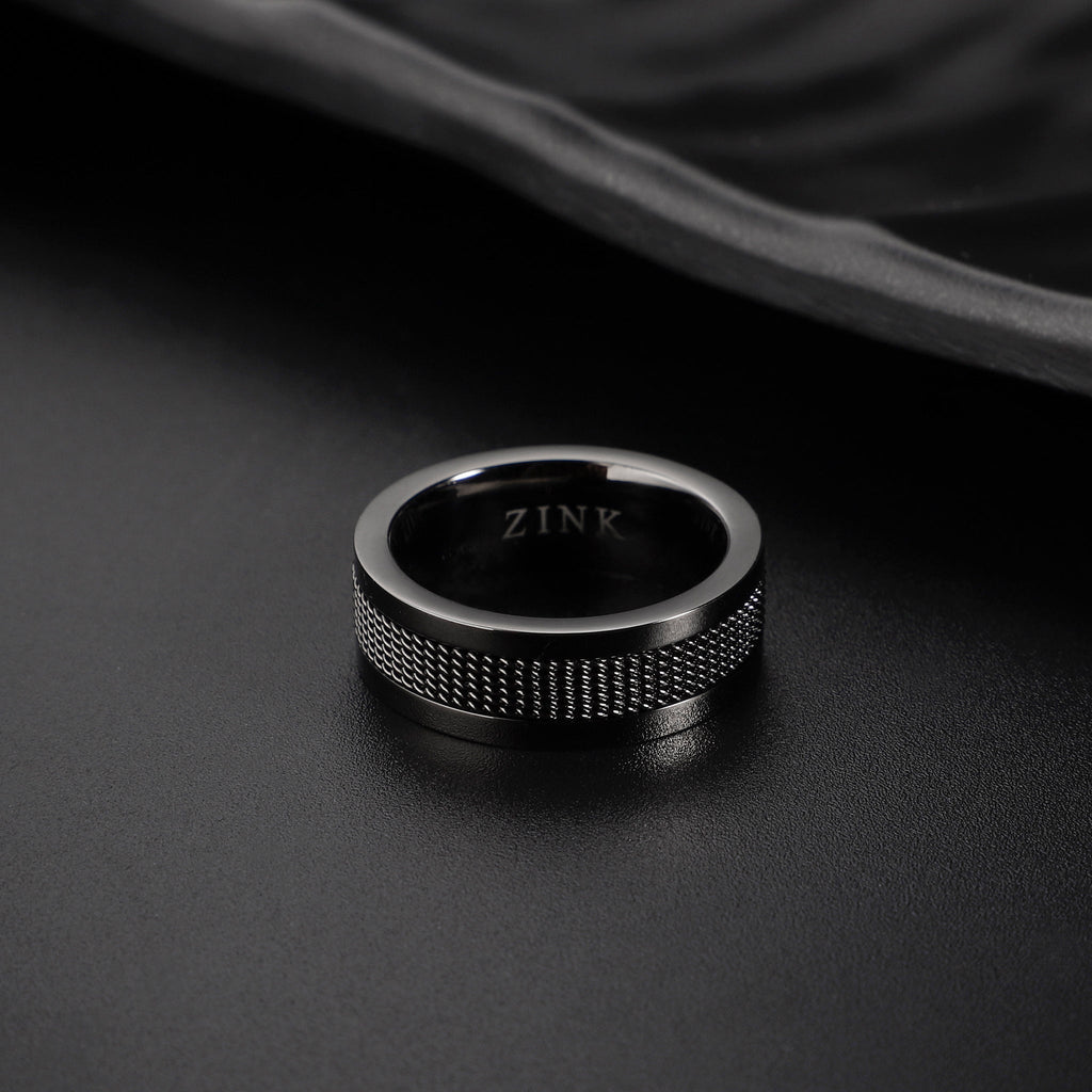 Zink Men's Gun Stainless Steel Ring | Zjrg018spig
