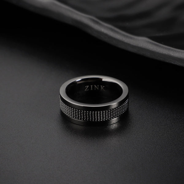 Zink Men's Gun Stainless Steel Ring | Zjrg018spig