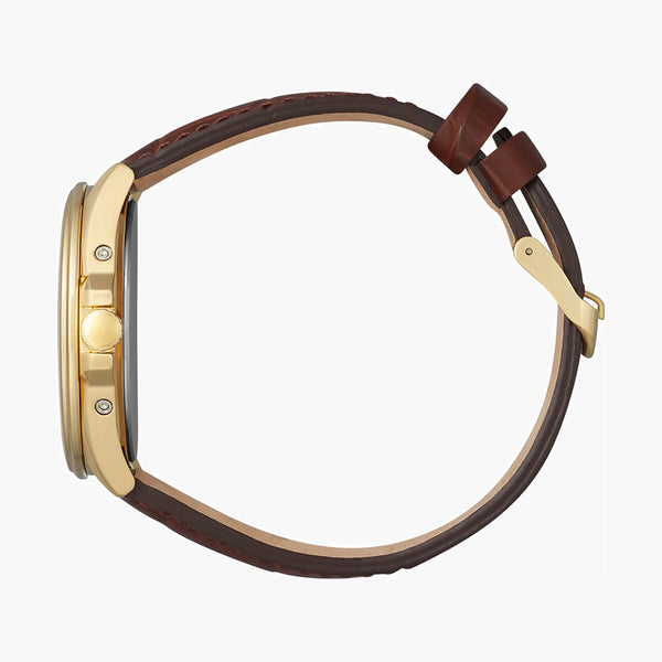 Citizen Eco-Drive Cb0253-19a - Sophisticated Gold Timepiece With Leather Band by i-watch