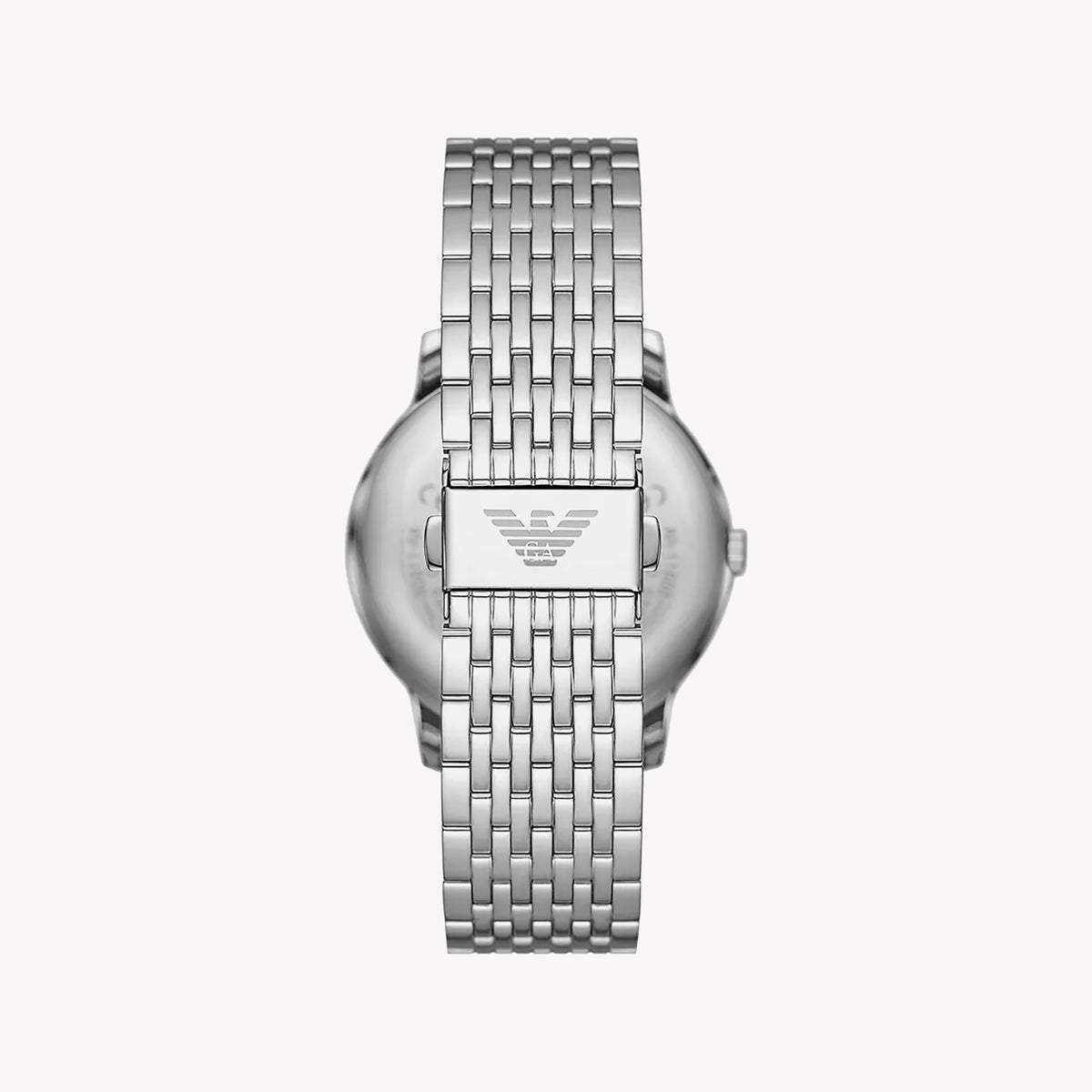 EMPORIO ARMANI Women's Watch with Silver Stainless Steel Case and Silver Stainless Steel Band