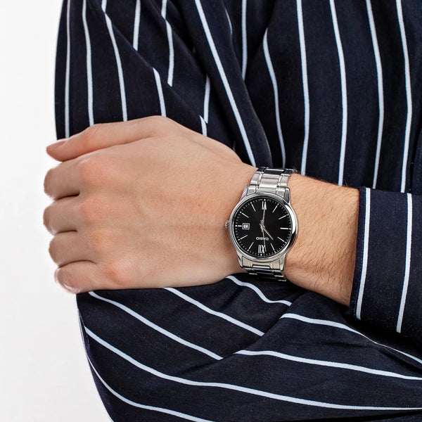 Casio Mtp-V002d-1b3udf Classic Stainless Steel - Timeless Elegance For Men's Watch by i-watch