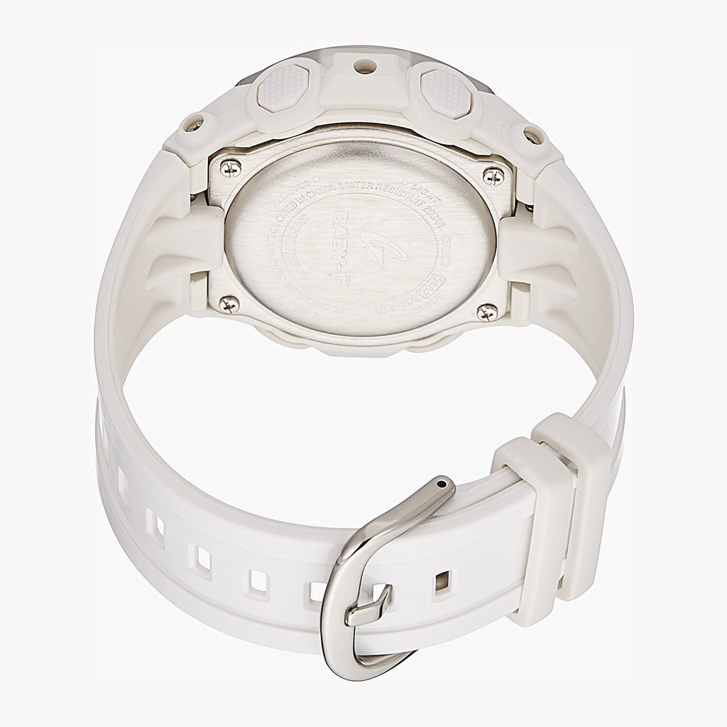 CASIO BABY-G BGA-225-7ADR - ELEGANT ADVENTURE WOMEN'S WATCH with White Resin Band & Silver Case-i-Watch-3