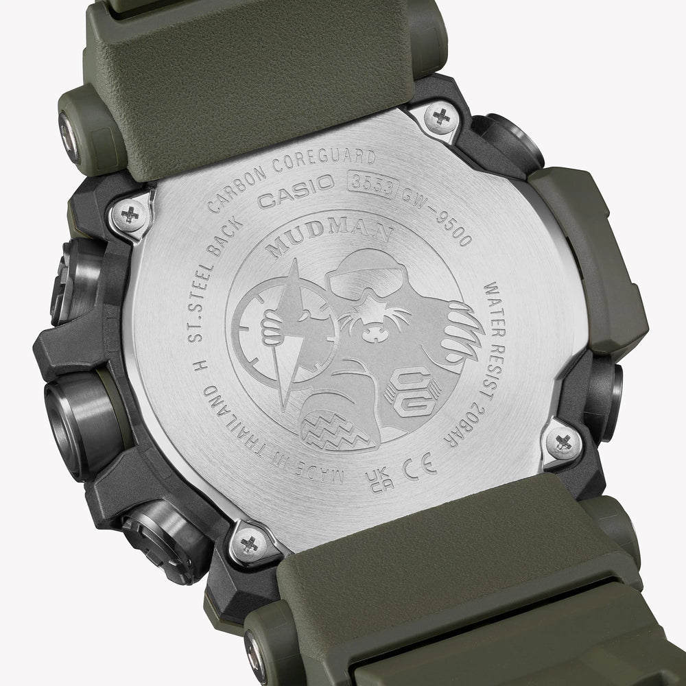 Casio Men's Green Resin Watch, Digital Display | Gw-9500-3er by i-watch