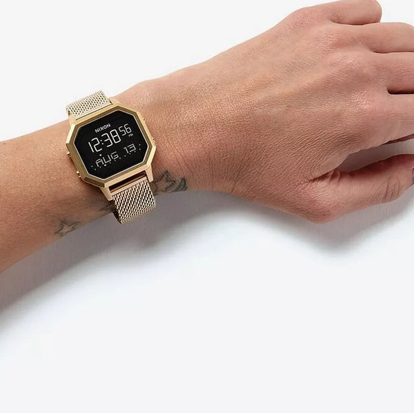 Nixon Women's Gold Watch, Black Dial | A1272-502 by i-watch