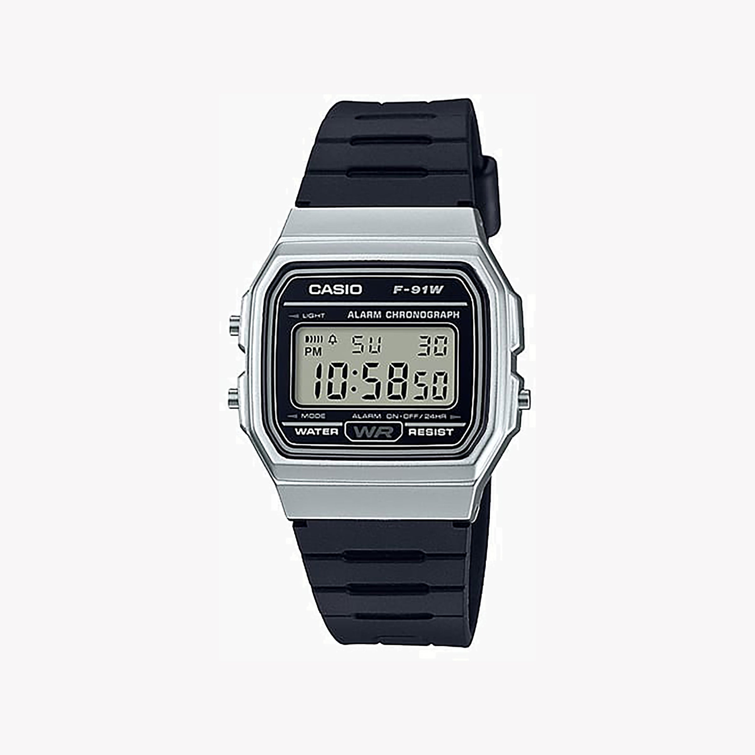 CASIO F-91WM-7A - SPARTAN STYLE SERIES - SPORTY DIGITAL WATCH WITH RESILIENT DESIGN & VIBRANT LED LIGHT