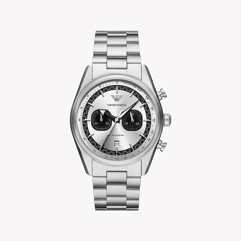 Emporio Armani Men's Silver Stainless Steel Watch, Silver Dial | Ar11636 by i-watch