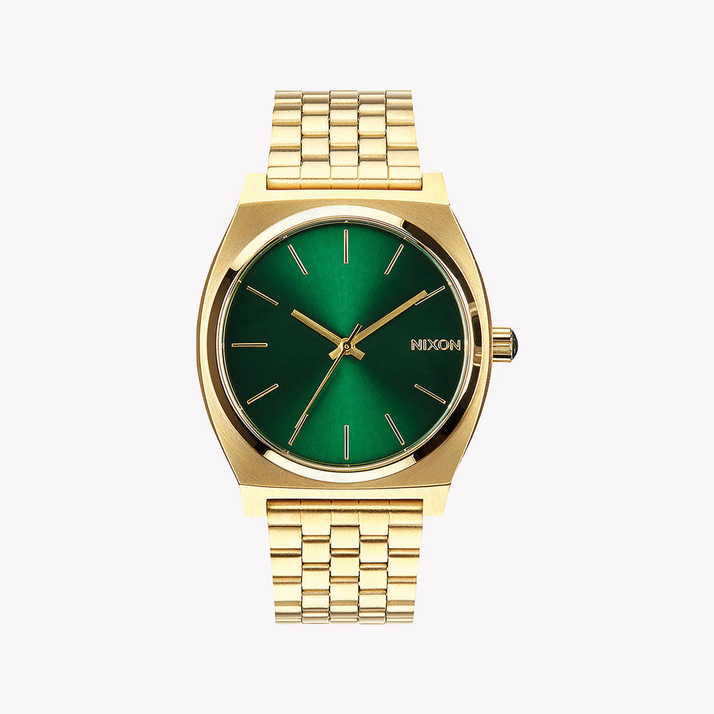 NIXON A045-1919 BOLD SOPHISTICATION - LUXE GOLD & VIBRANT GREEN DIAL TIMEPIECE