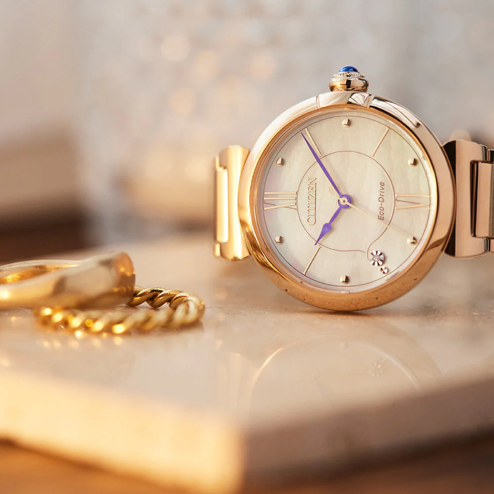Citizen Em1073-85y Radiant Charm - Vivid Rose Gold Women's Eco-Drive Timepiece by i-watch