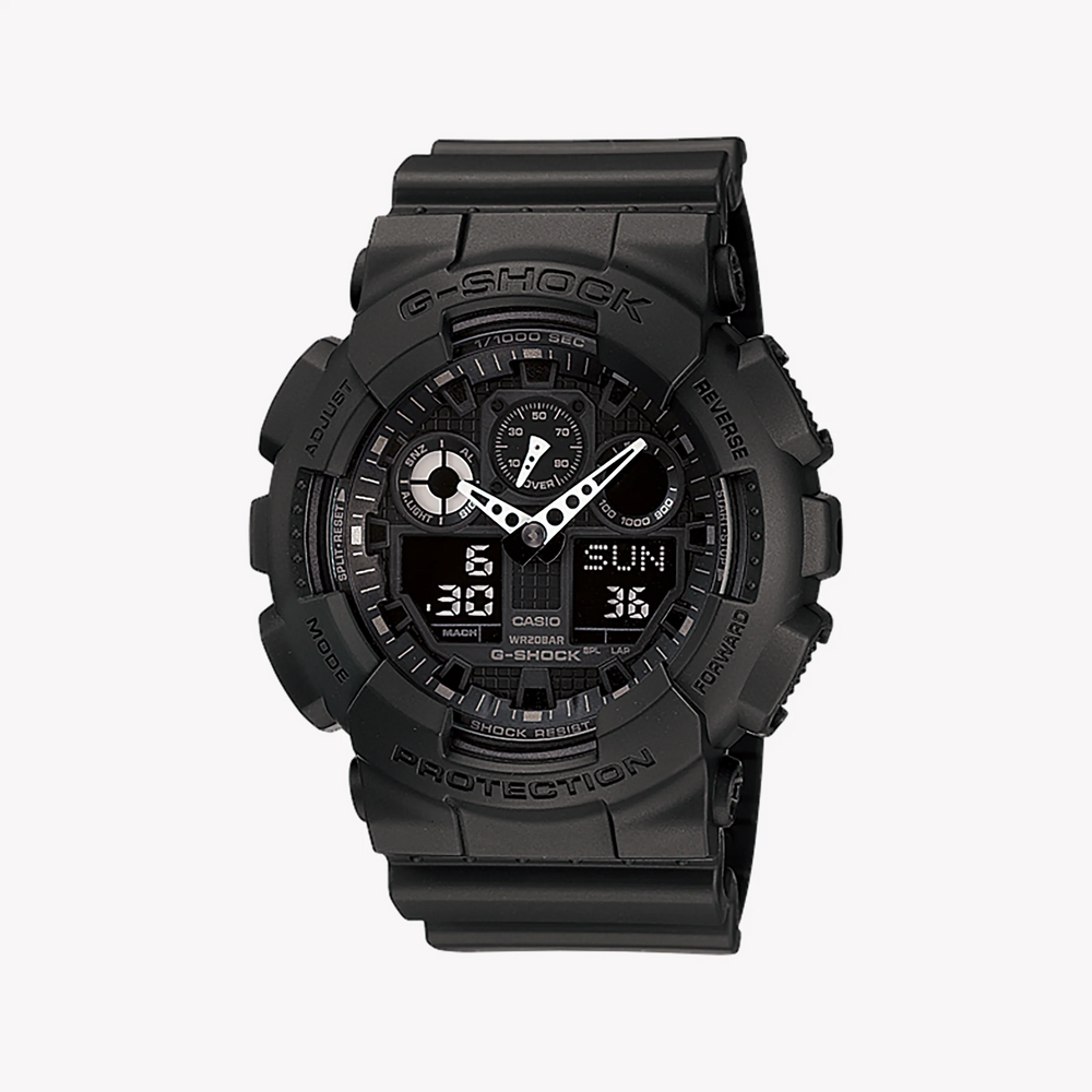 G-Shock Men's Black Resin Watch, Digital Dial | Ga-100-1a1 by i-watch