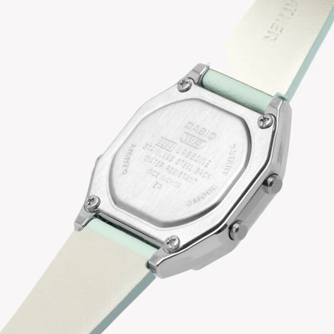Casio Women's Silver Leather Watch, Splash-Proof | La680wel-3ef by i-watch