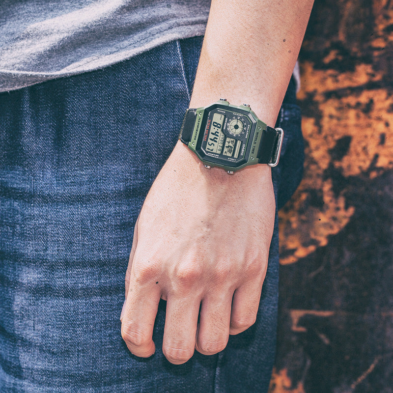 CASIO AE-1200WHB-3BVDF MODERN ADVENTURER - MEN'S MULTIFUNCTIONAL WRISTWATCH WITH RESIN CASE AND FABRIC STRAP-i-Watch-6