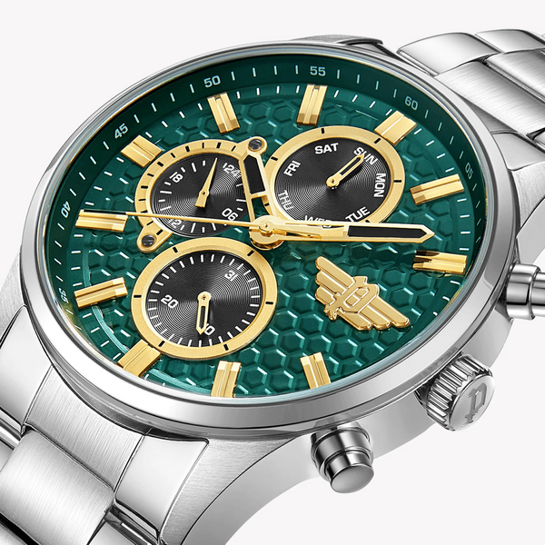 Police Men's Stainless Steel Green Dial, Silver | Pewjk2229406 by i-watch
