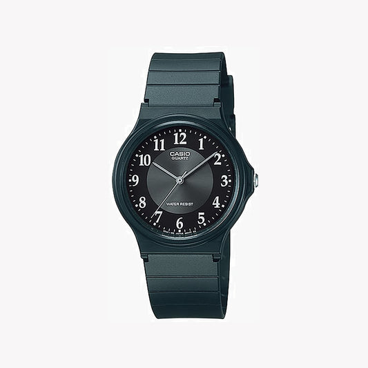 Casio MQ-24-1B3 analoge schwarze Unisex-Uhr