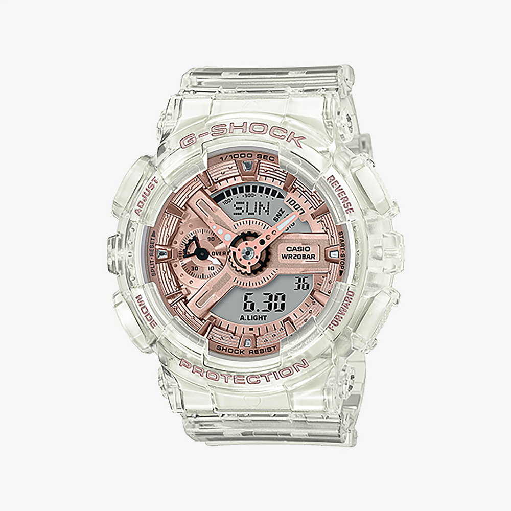 G-Shock Women's White Resin Watch, Digital | Gma-S110sr-7adr by i-watch