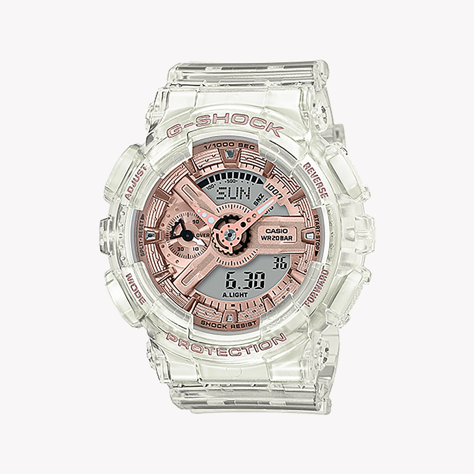 G-Shock Women's White Resin Watch, Digital | Gma-S110sr-7adr by i-watch