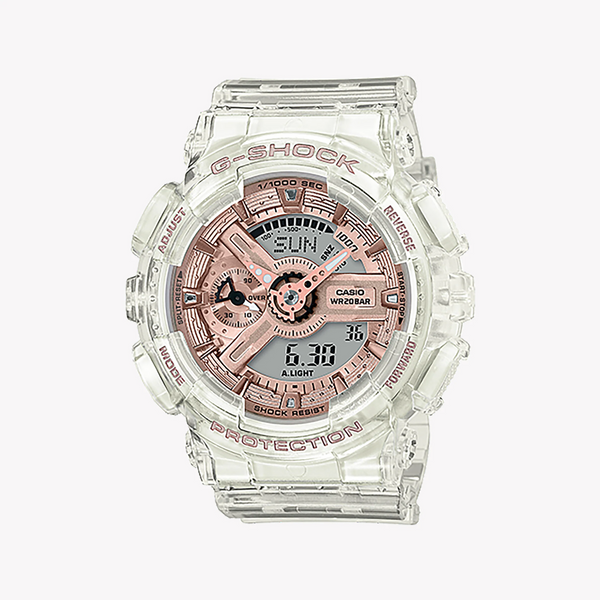 G-Shock Women's White Resin Watch, Digital | Gma-S110sr-7adr by i-watch