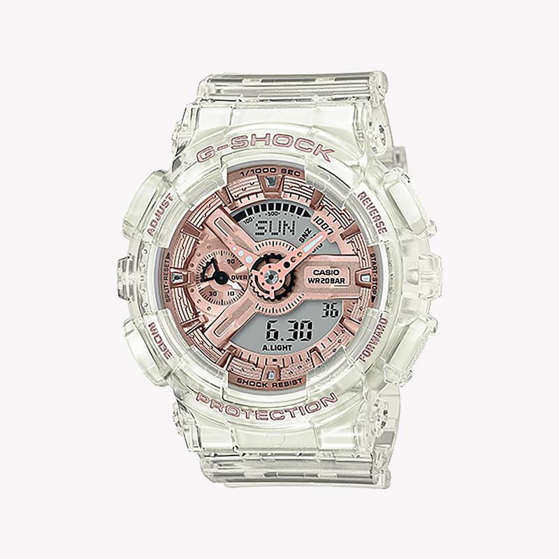 G-Shock Women's White Resin Watch, Digital | Gma-S110sr-7adr by i-watch