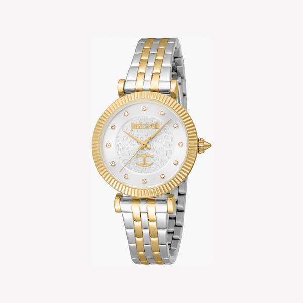Just Cavalli Women's Two Tone Silver & Gold Watch, Silver Dial | Jc1l266m0055 by i-watch