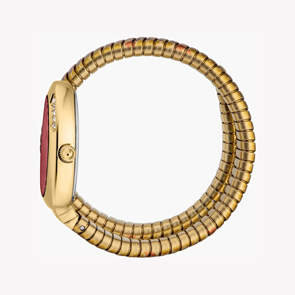 JUST CAVALLI Women's Watch with Gold Stainless Steel Case and Gold & Red & Brown Stainless Steel Band-i-Watch-2