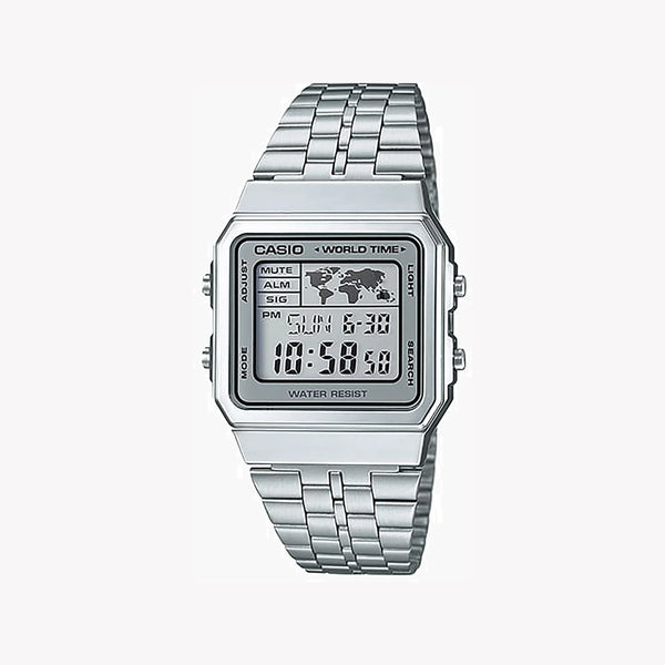 Casio Men's Silver Stainless Steel Watch, Digital | A500wa-7 by i-watch