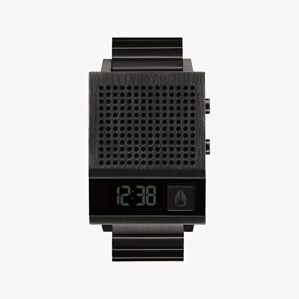 Nixon Men's Black Stainless Steel Watch, Black Dial | A1266-001 by i-watch