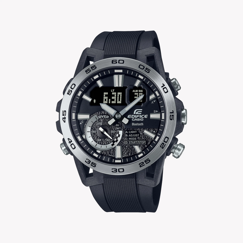 Edifice Men's Black Watch, Composite Case | Ecb-40p-1aef by i-watch