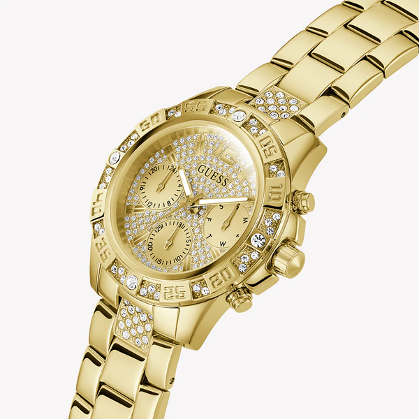Guess Women's Gold Stainless Steel Watch, Champagne Dial | Gw0771l2 by i-watch