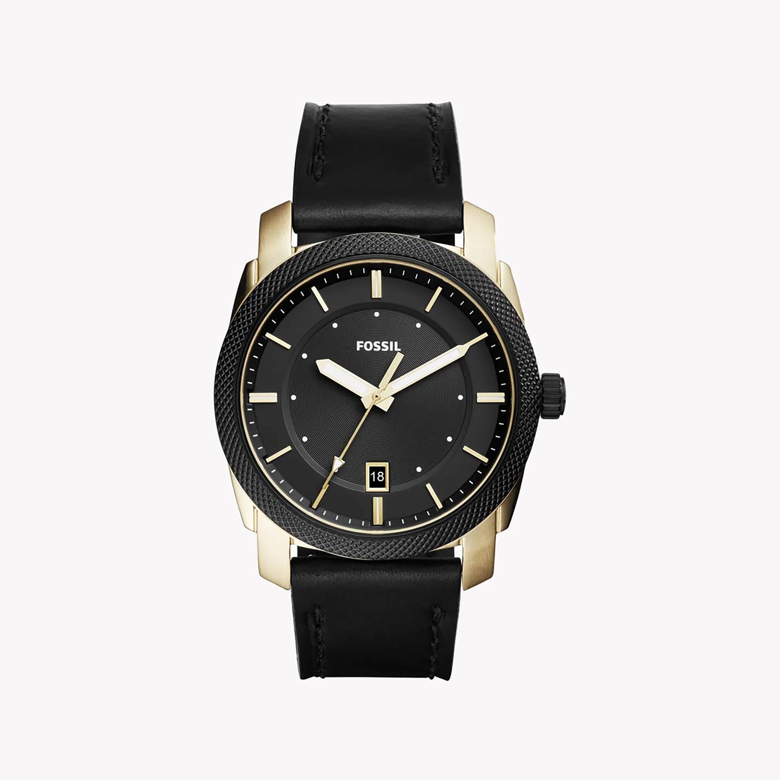 Fossil Men's Gold Watch, Black Leather Band | Fs5263 by i-watch