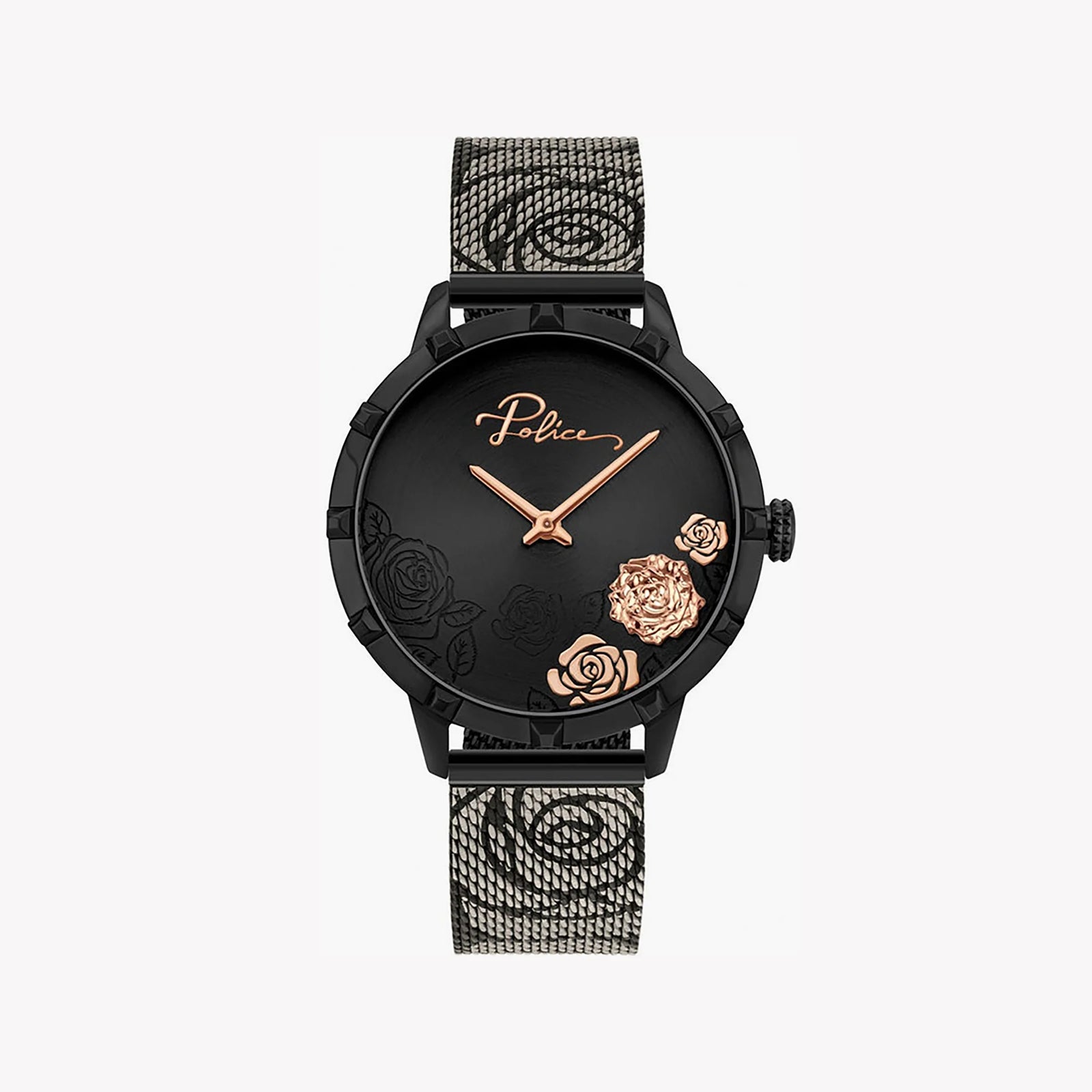 Police Women's Black Stainless Steel Watch, Black Dial | Pl-16040msb_02mm by i-watch