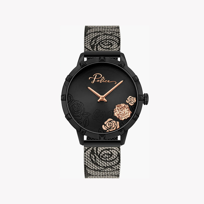 Police Women's Black Stainless Steel Watch, Black Dial | Pl-16040msb_02mm by i-watch