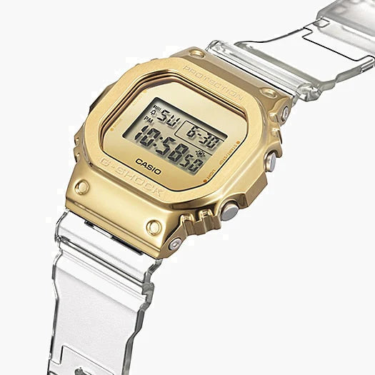 Casio G-Shock Gm-5600sg-9dr - Golden Adventurer Men's Watch With White Resin BAnd and Digital Display by i-watch